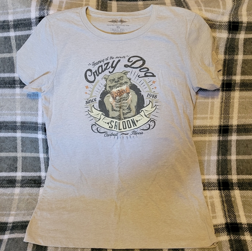 Dive Bar t-shirt, grey, size XL